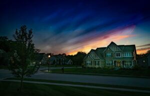 gray wooden house during sunset